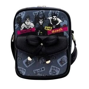Disney Villains NWT 8.5" Crossbody Bag Lady Purse Evil Queen Maleficent‎ Ursula